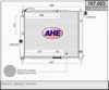 AHE 107.023 Radiator, engine cooling